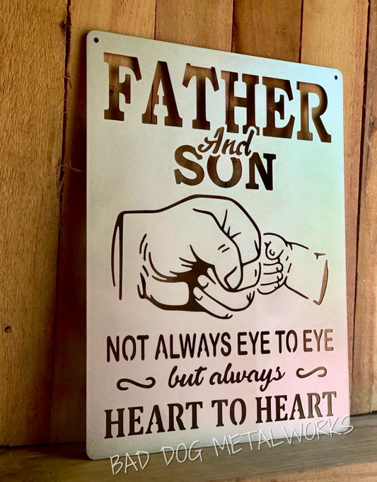 Father and Son, Not Always Eye to Eye, But Always Heart to Heart