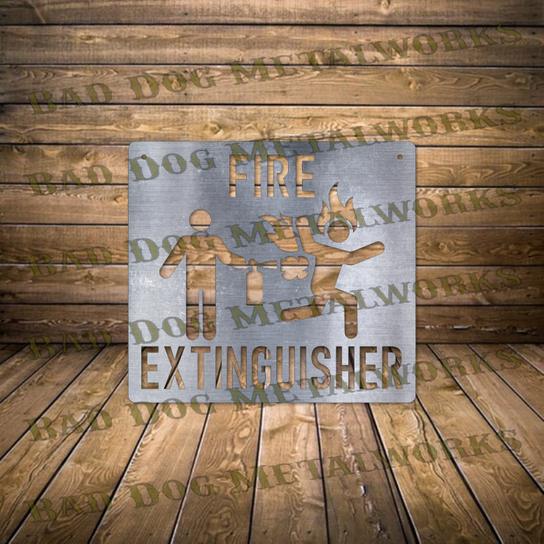 Funny Fire Extinguisher - Dxf and Svg