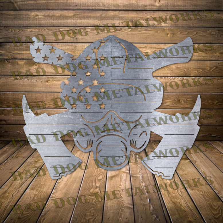 Fireman Flag - Dxf and Svg