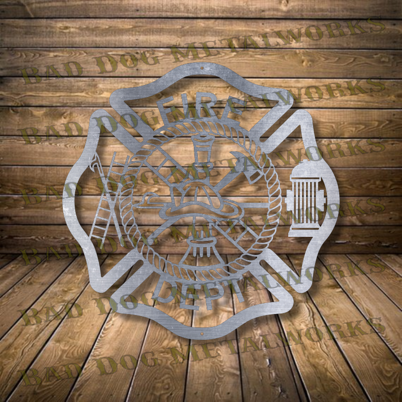 Fireman's Maltese Cross - Dxf and Svg
