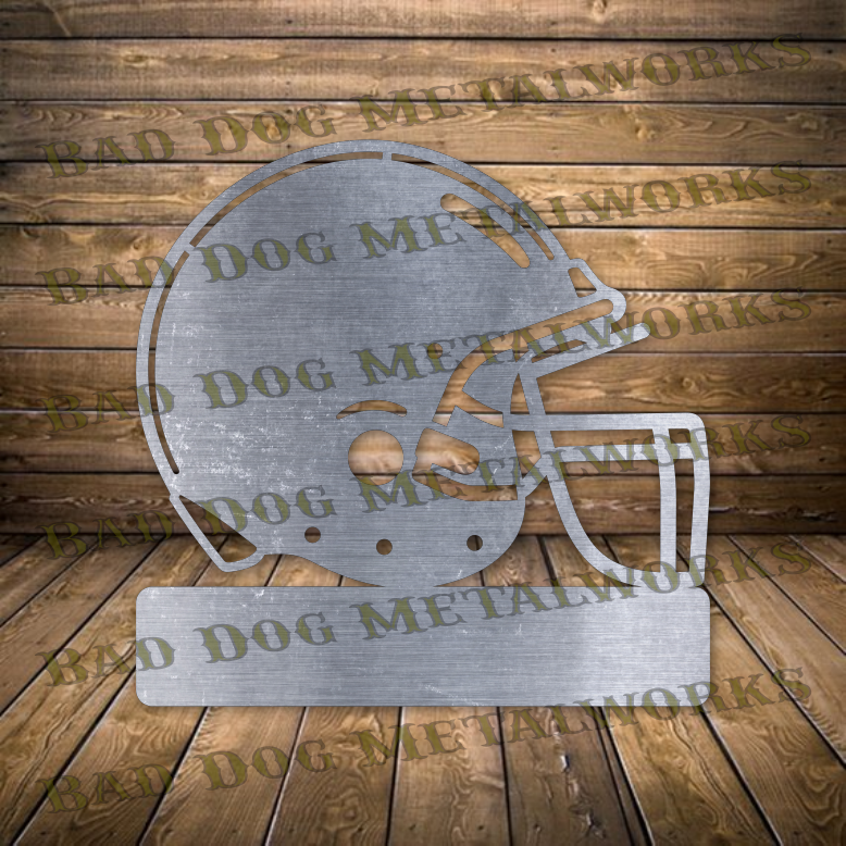 Football Helmet Monogram - Dxf and Svg