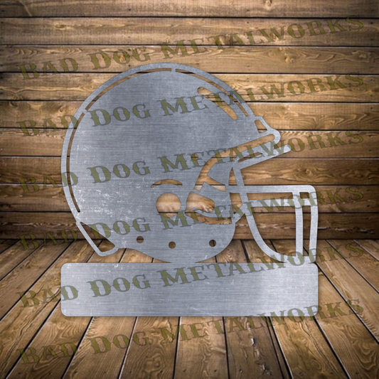 Football Helmet Monogram - Dxf and Svg
