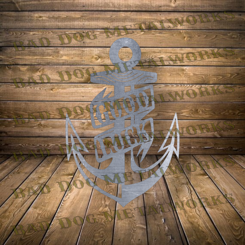 Good Luck Anchor - Dxf and Svg