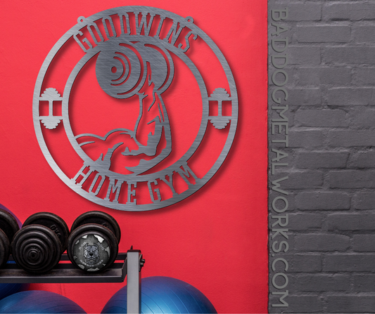 Personalized Home Gym Monogram