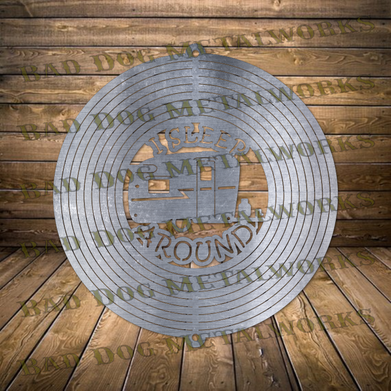 I Sleep Around Camping Wind Spinner - Svg and Dxf