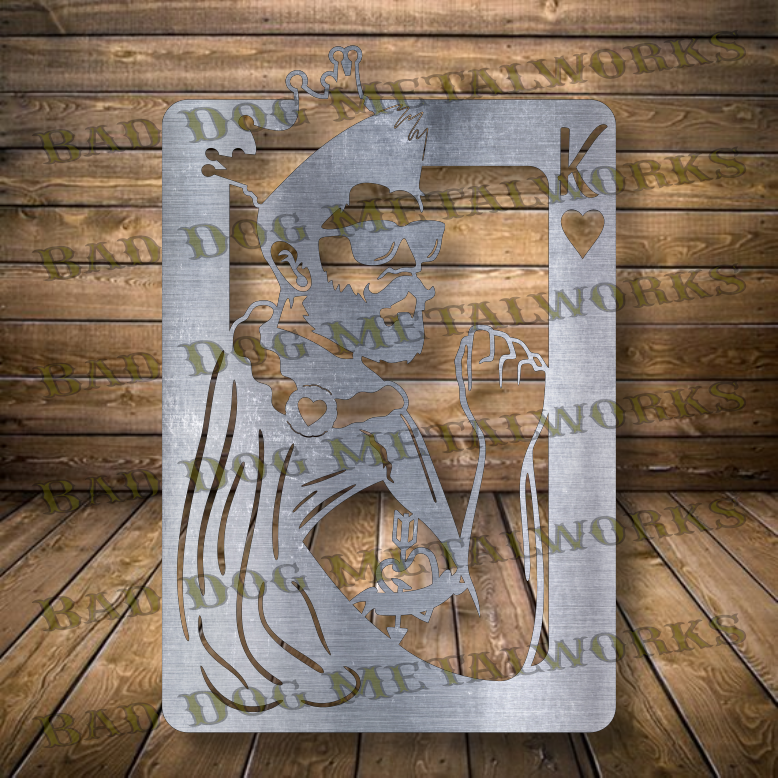 King of Hearts - Dxf and Svg