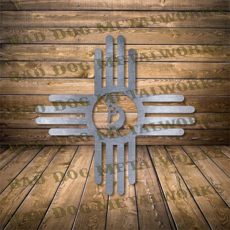 Kokopelli Zia Frame - Dxf and Svg