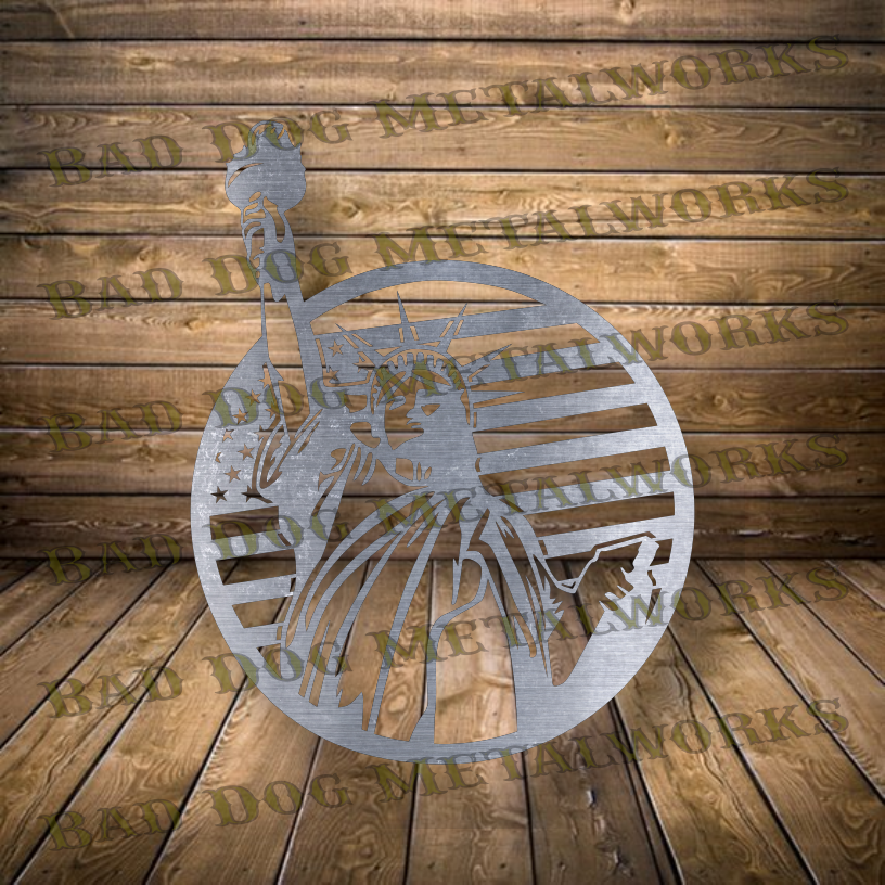 Lady Liberty - Dxf and Svg