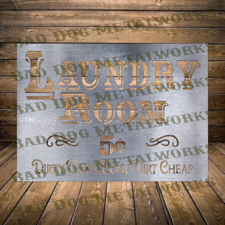 Laundry Room Dirty Duds Done Dirt Cheap - Dxf and Svg
