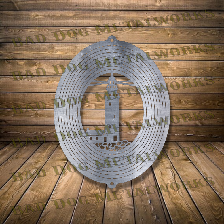 Lighthouse Wind Spinner - Svg and Dxf