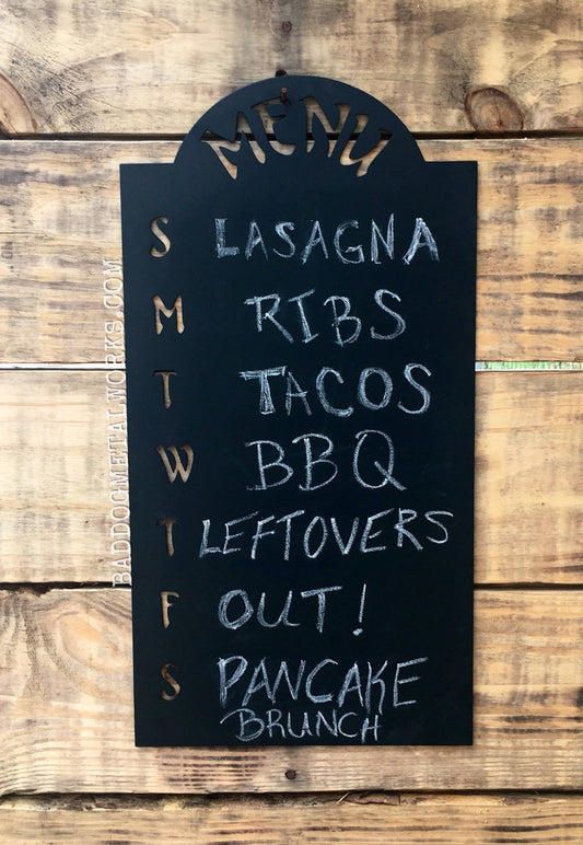 Magnetic Wall Menu Chalkboard