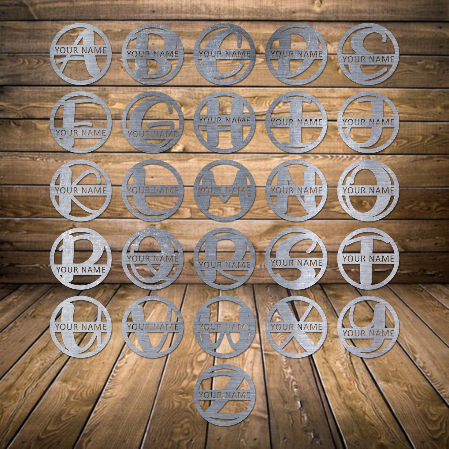 Round Pop Art Monogram