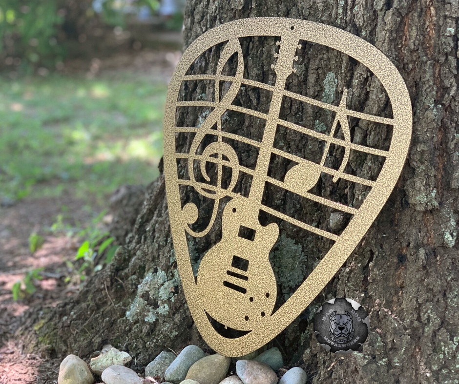 Music-Themed Guitar Pick