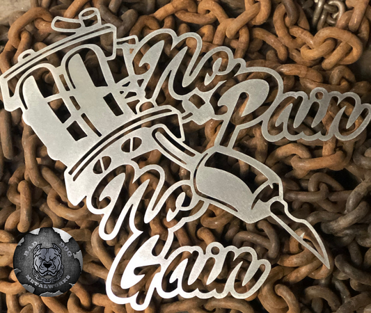 No Pain, No Gain Tattoo Gun