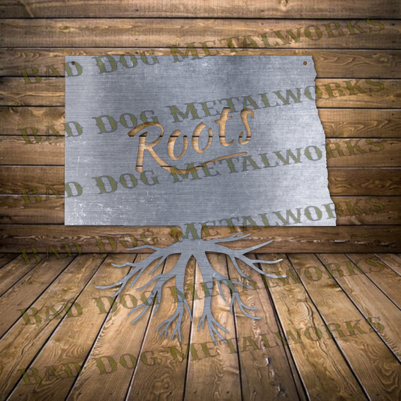 North Dakota Roots - Dxf and Svg