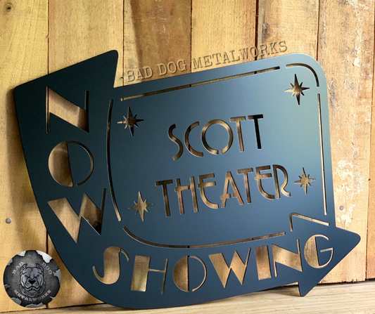 Retro Now Showing Personalized Theater