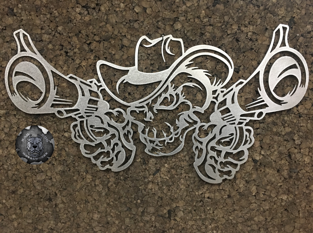 Outlaw Cowboy Skull