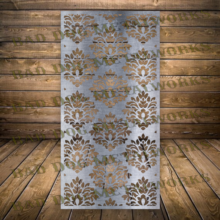Damask Panel - Dxf and Svg