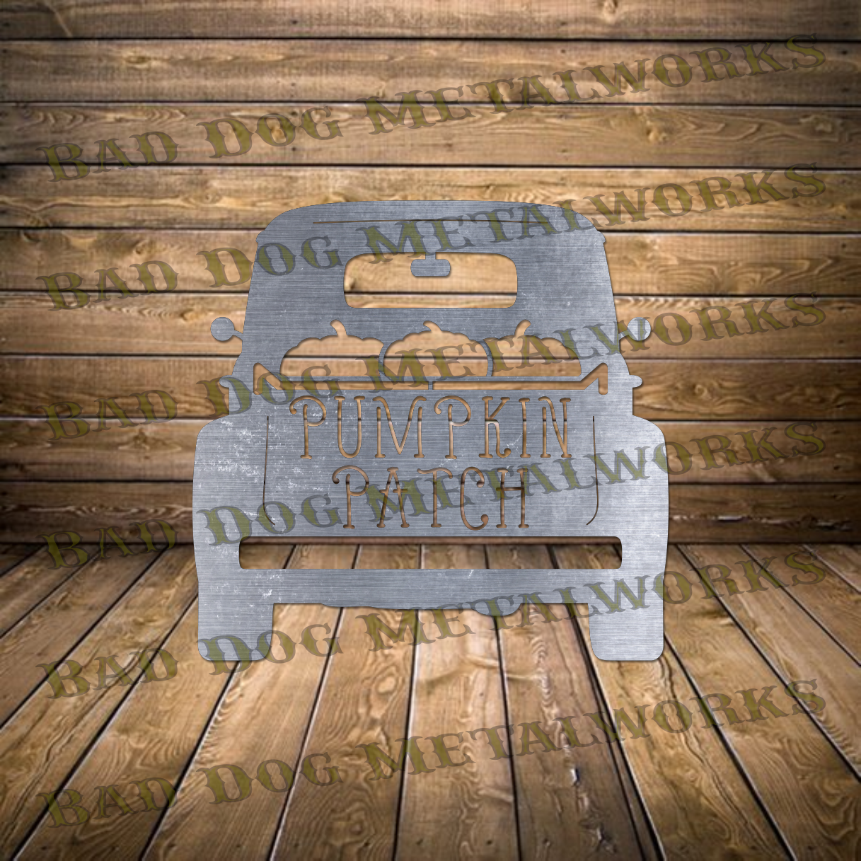 Pumpkin Patch Pickup Truck - Dxf and Svg