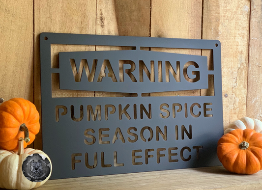 Warning Pumpkin Spice Season in Full Effect