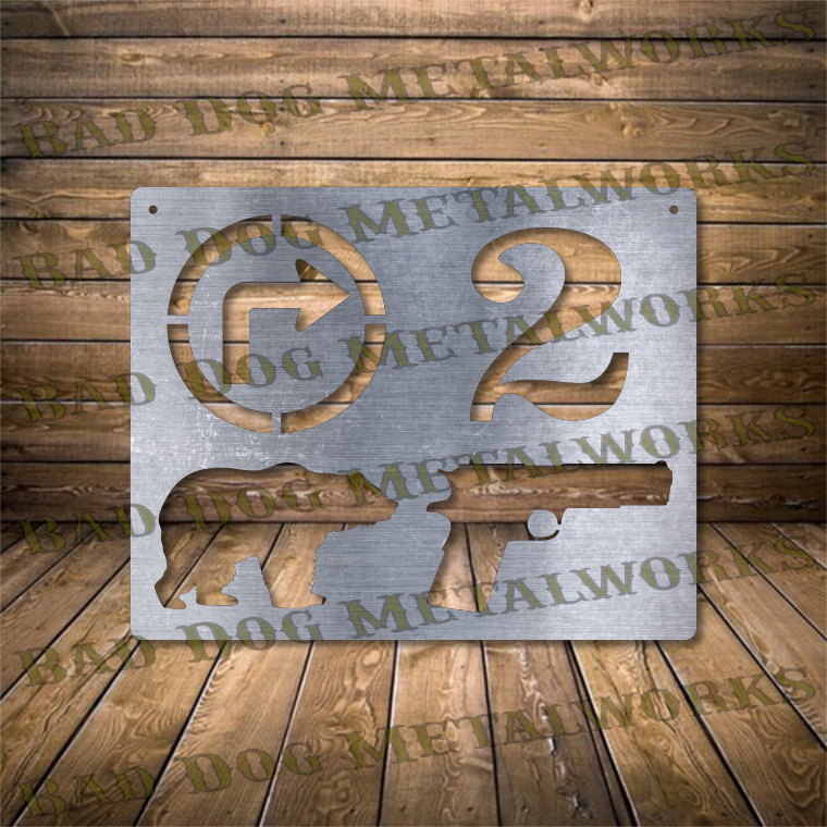 Right to Bear Arms Pictogram - Dxf and Svg