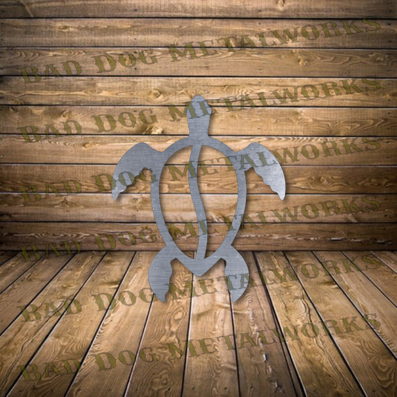 Sea Turtle - Dxf and Svg