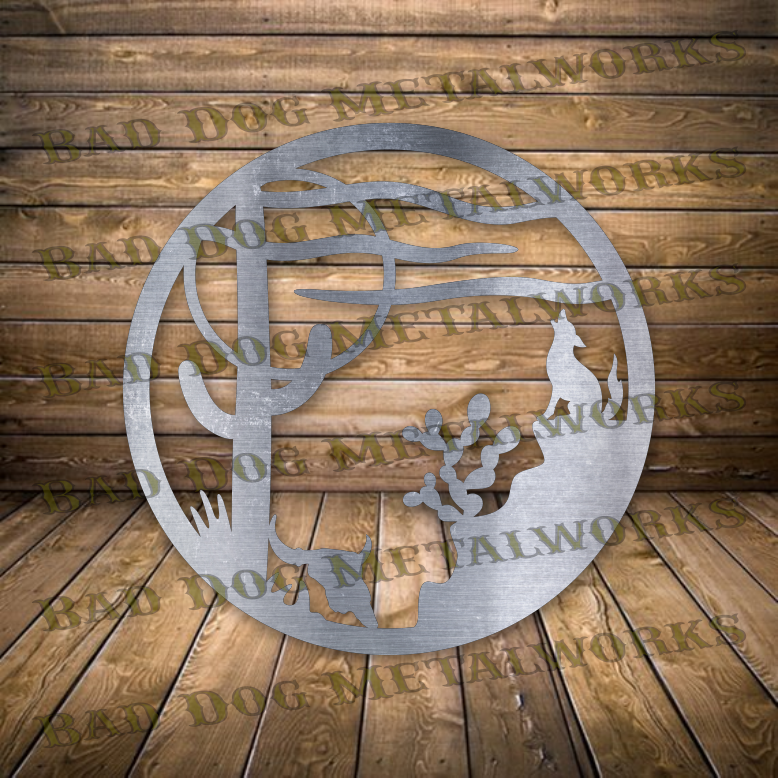 Southwestern Scene - Dxf and Svg