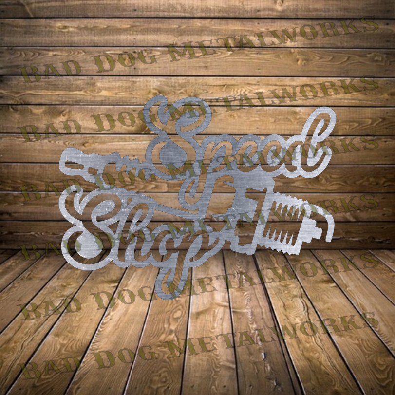 Speed Shop Spark Plug - Dxf and Svg