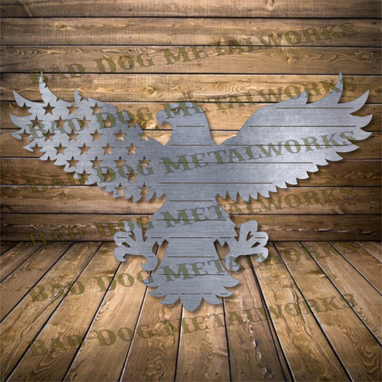 Stars and Stripes Eagle - Dxf and Svg