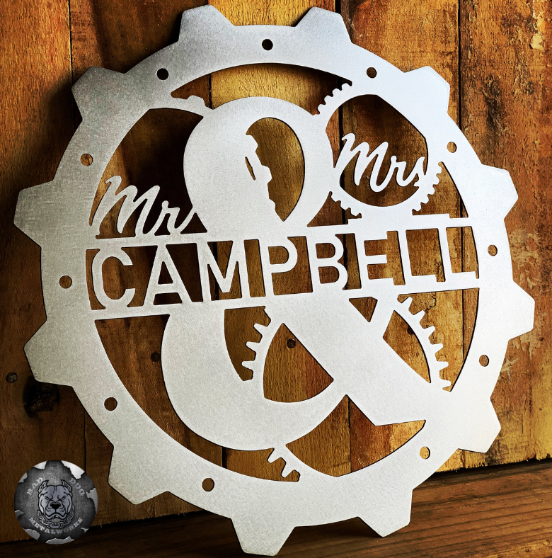 Mr. & Mrs. Steampunk Monogram