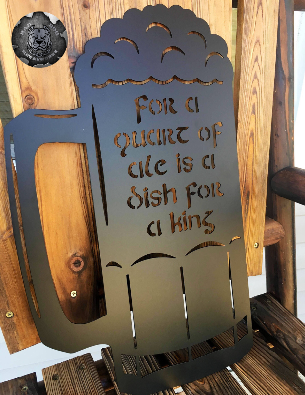 For a Quart of Ale is a Dish for a King Shakespeare Beer Stein