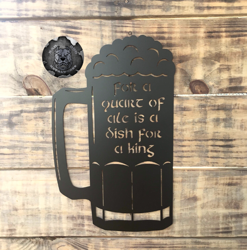 For a Quart of Ale is a Dish for a King Shakespeare Beer Stein