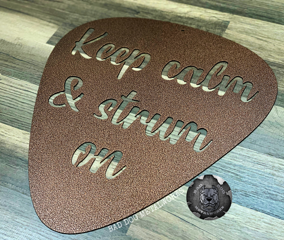 Keep Calm & Strum On Guitar Pick