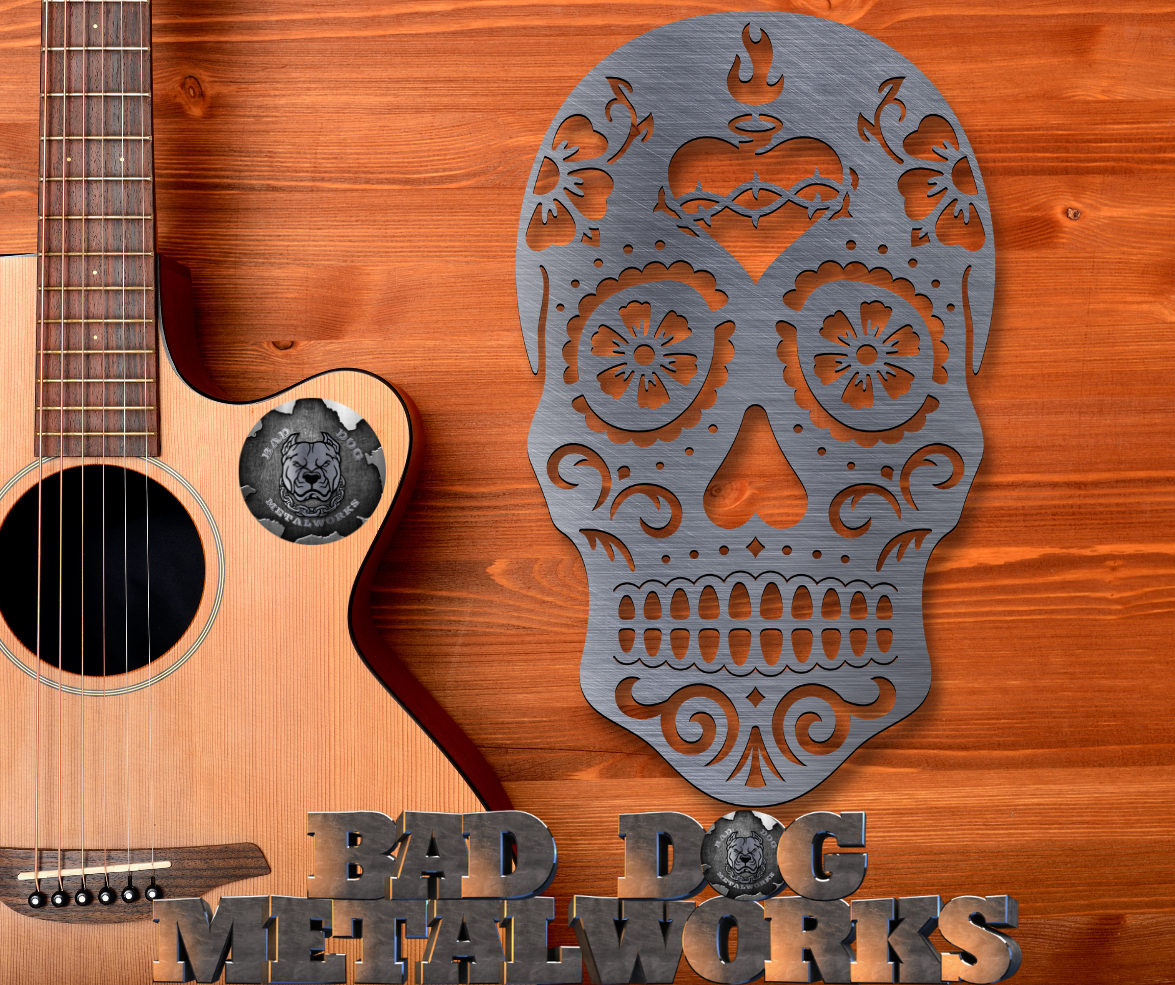 Sacred Heart Sugar Skull