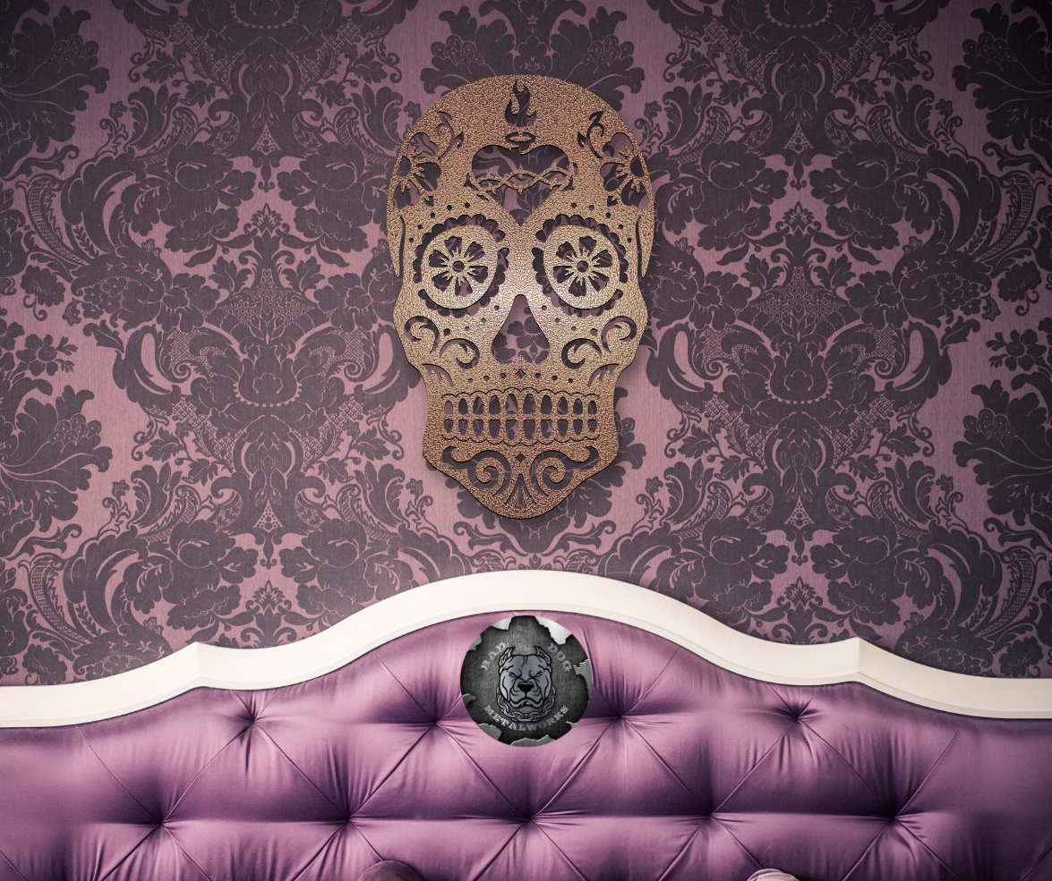 Sacred Heart Sugar Skull