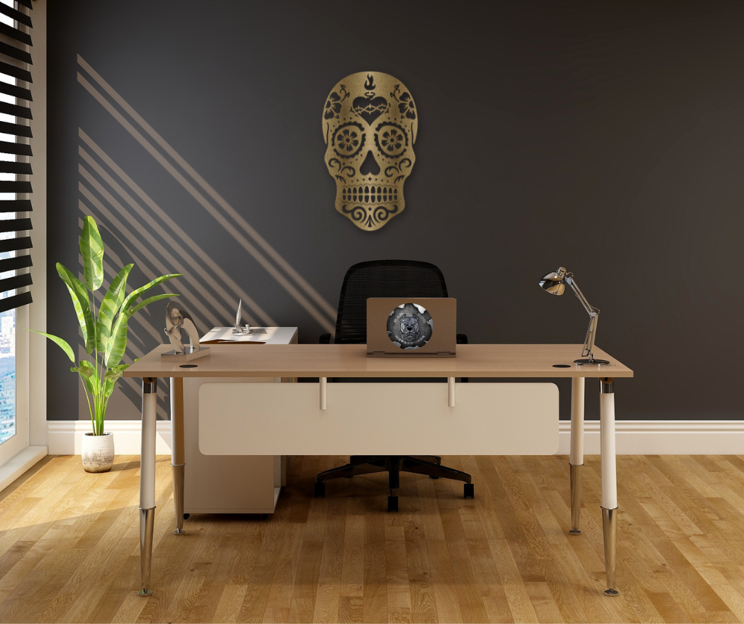 Sacred Heart Sugar Skull