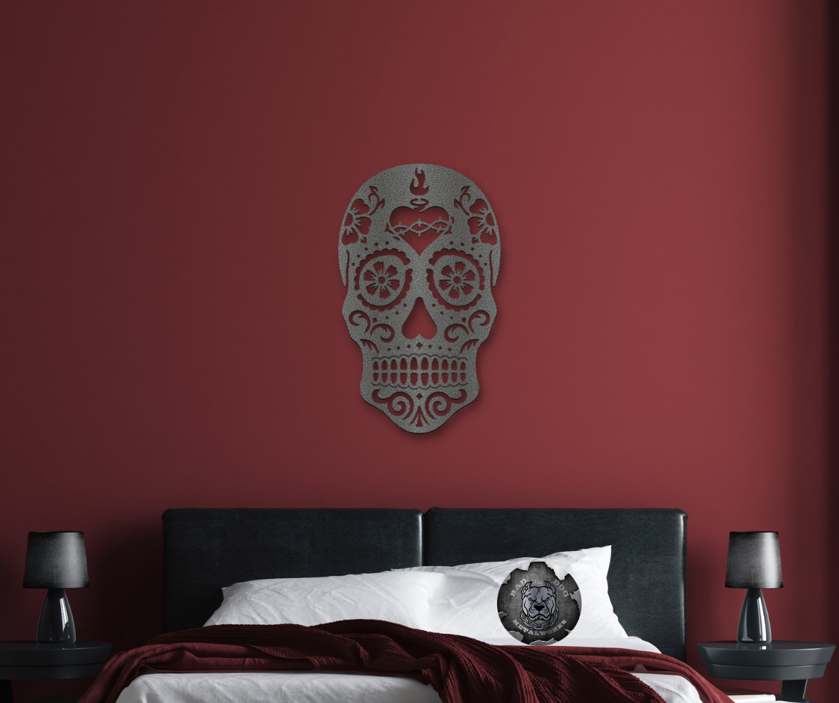 Sacred Heart Sugar Skull