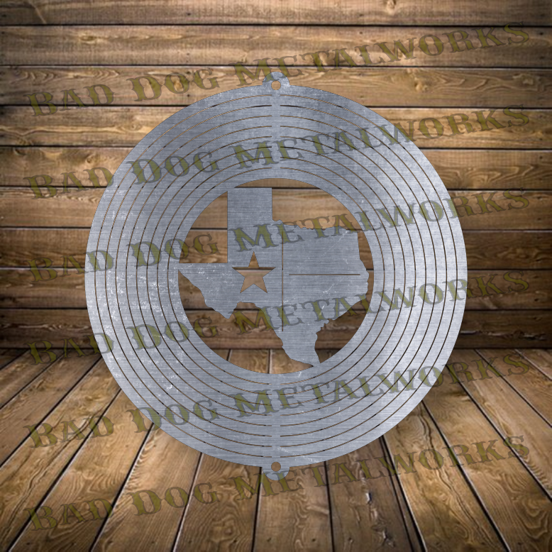 Texas Wind Spinner - Svg and Dxf