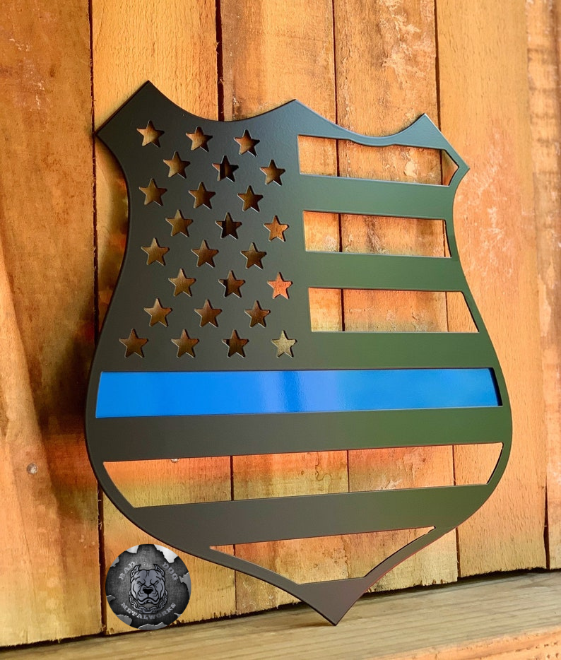 Badge Flag Thin Blue Line/Thin Red Line