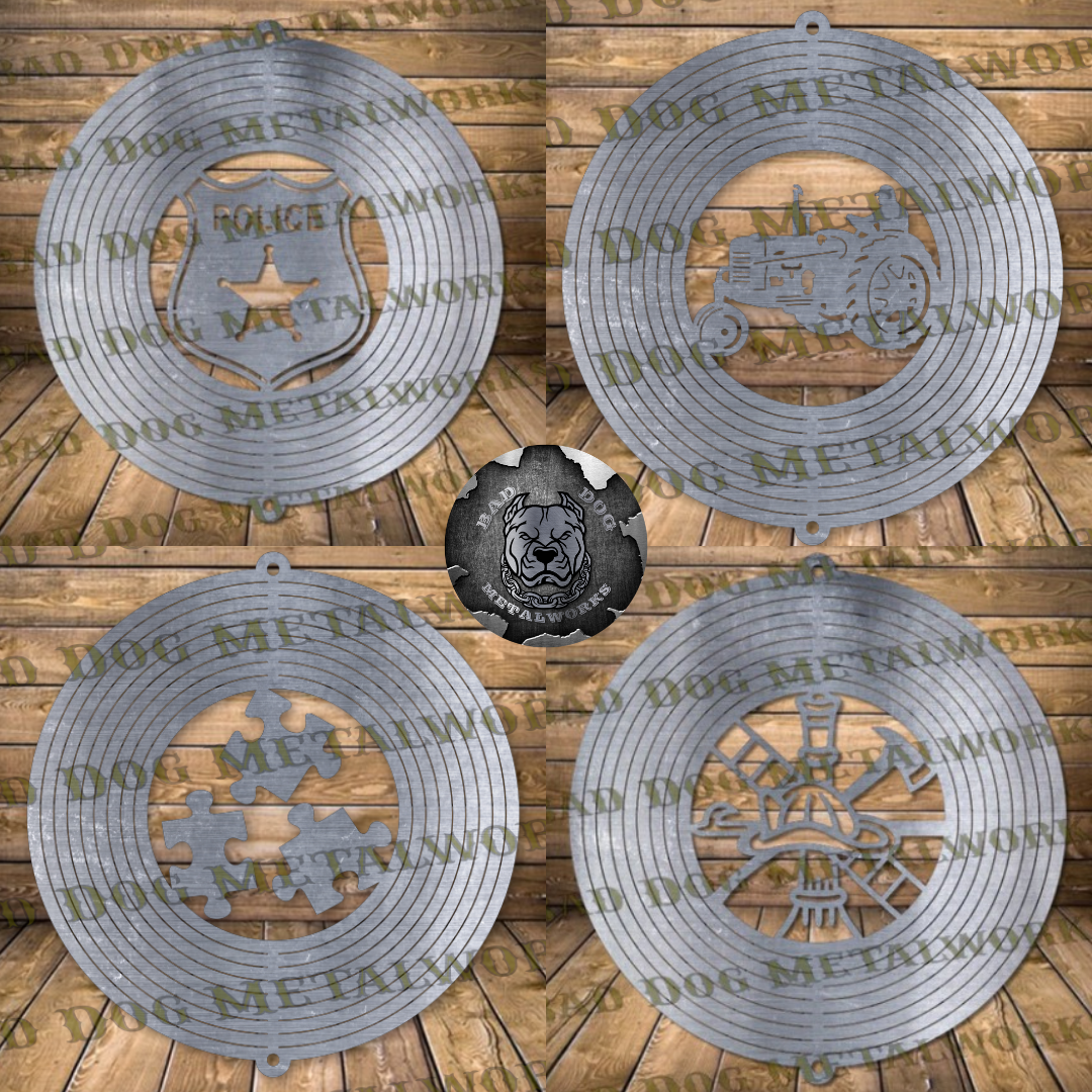 Wind Spinner Set 3 - Svg and Dxf