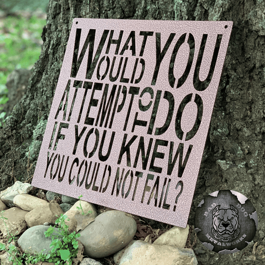 What Would You Attempt to Do If You Knew You Could Not Fail?