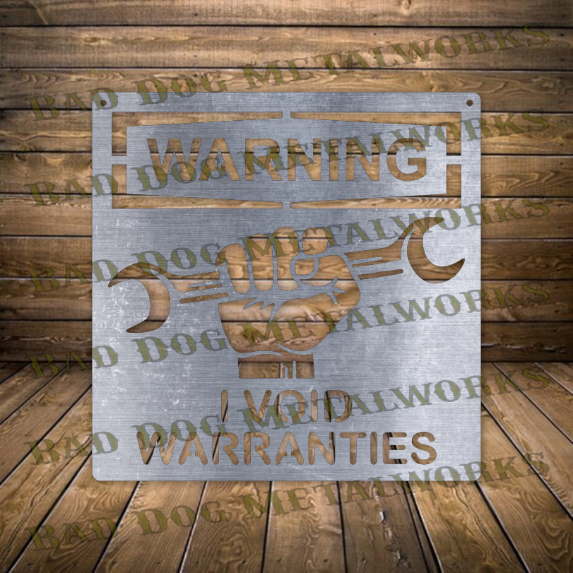 Warning I Void Warranties - Dxf and Svg