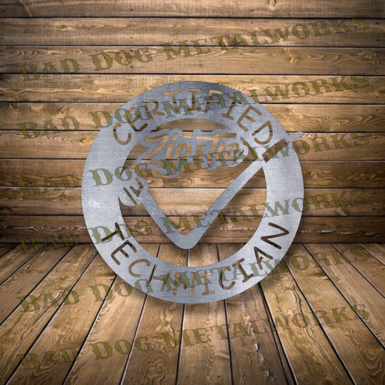 Certified Zip Tie Technician - Dxf and Svg