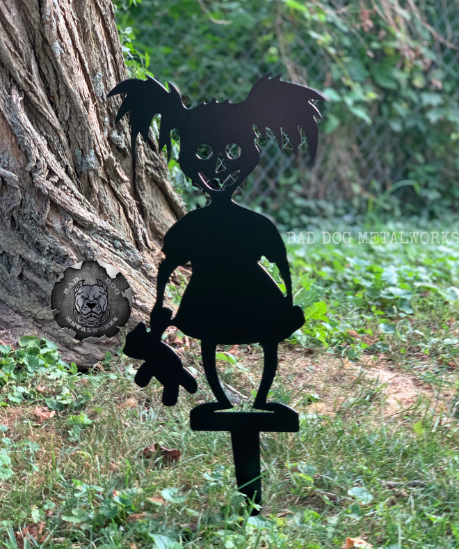 Zombie Girl/Zombie Boy Halloween Garden Stakes