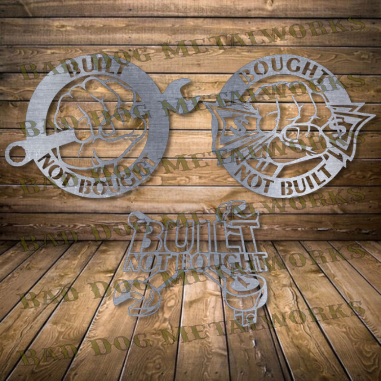 Built Not Bought/Bought Not Built - Dxf and Svg Files