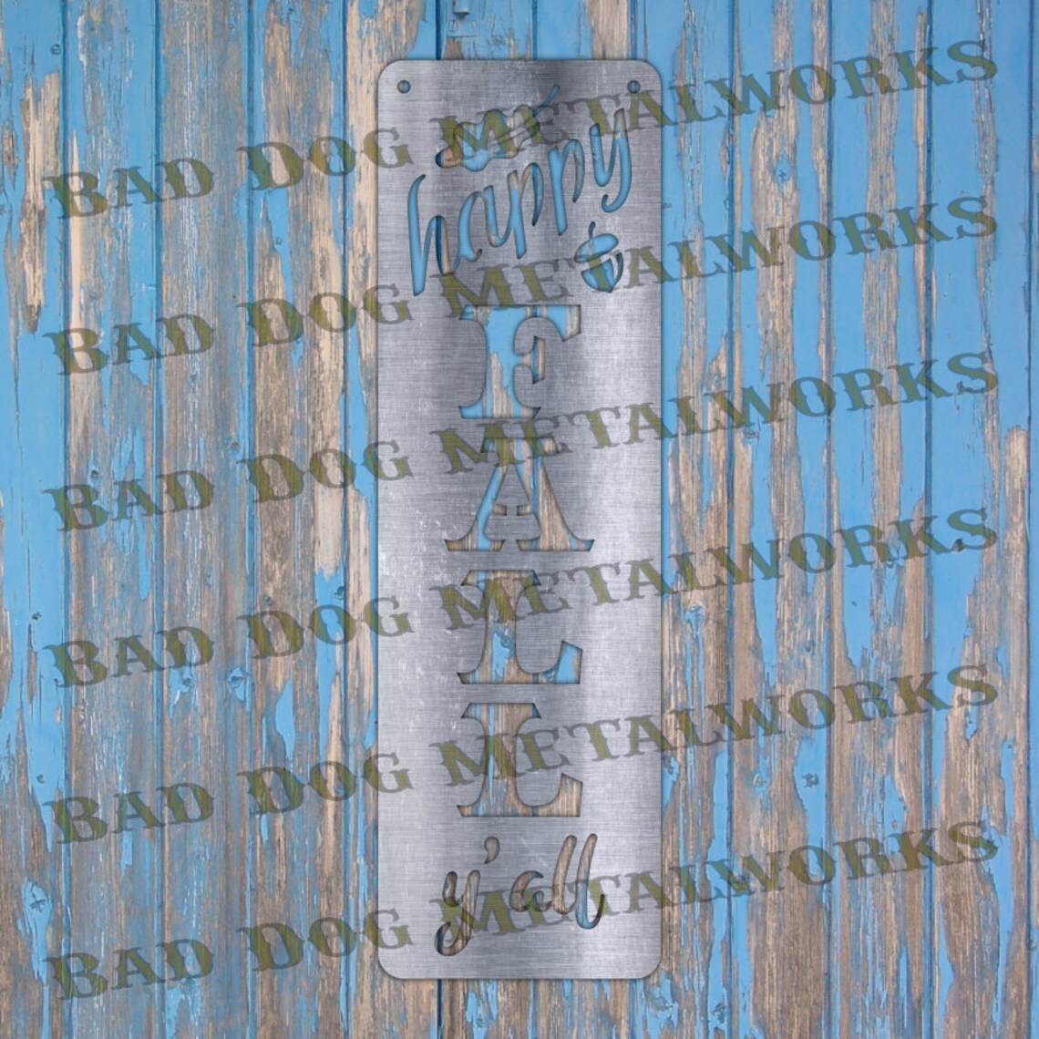 Happy Fall Y'all Plaque - Dxf and Svg