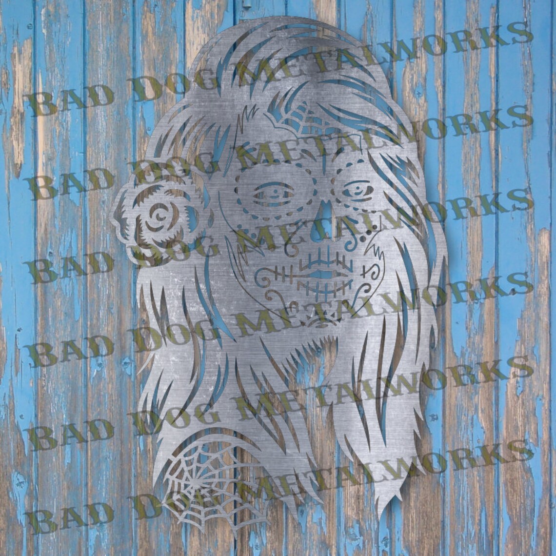 Day of the Dead Zombie Girl - Dxf and Svg