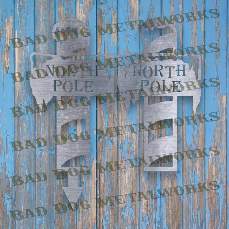 North Pole Post - Christmas Dxf and Svg