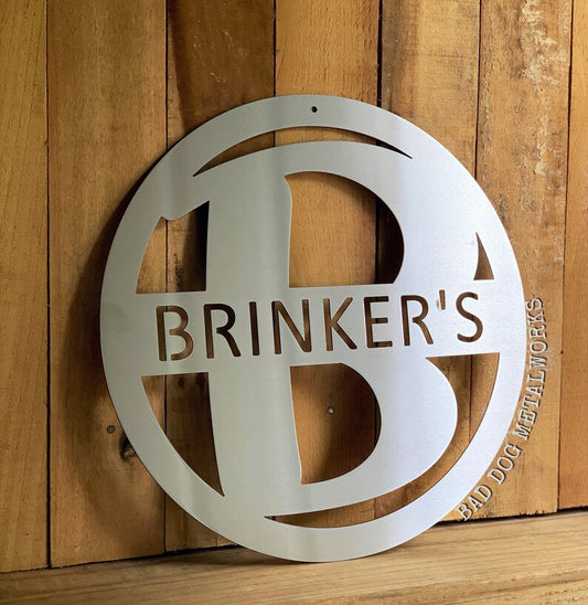 Round Pop Art Monogram