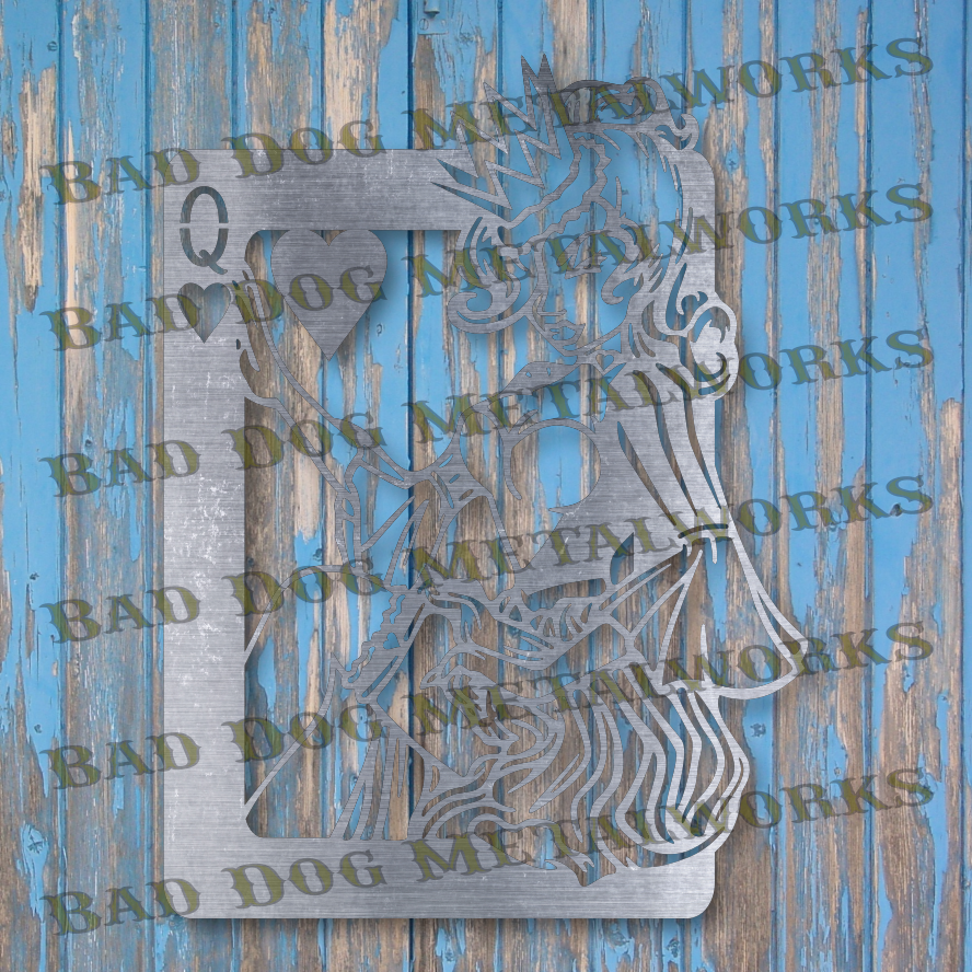 Queen of Hearts - Dxf and Svg